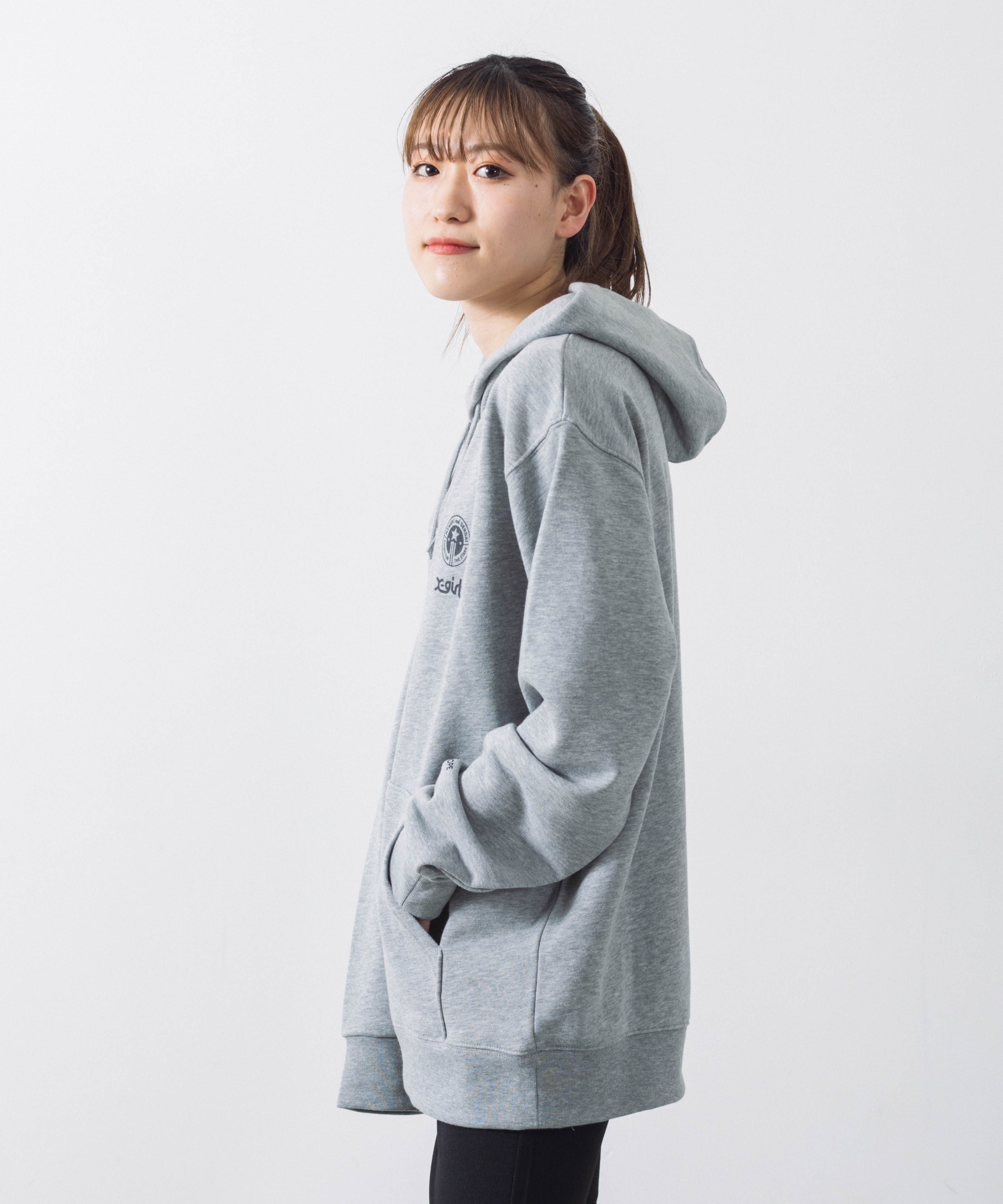 XGIRL マイナビ仙台レディース　グレー Sサイズ アパレル :: X-girl×WEリーグ×マイナビ仙台コラボ パーカー