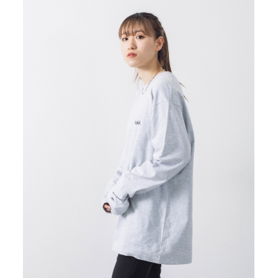 数量限定価格!! 8_ロンT_グレー_モデル着用-横1. ワンピース